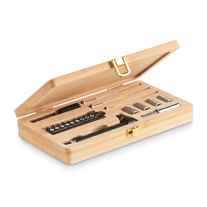Mallette à outils en bambou - image 5